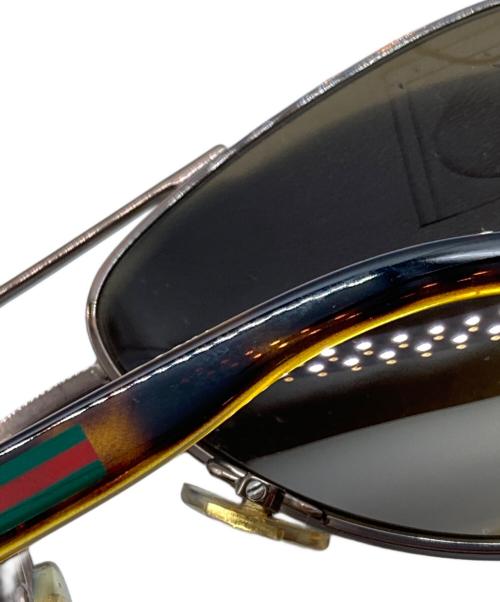 GUCCI（グッチ）GUCCI (グッチ) グラデーションティアドロップサングラス ブラウンの古着・服飾アイテム