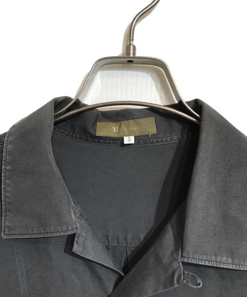 Y's for men（ワイズフォーメン）Y'S for men (ワイズフォーメン) 半袖オープンカラーシャツ ブラック サイズ:3の古着・服飾アイテム