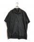 Y'S for men（ワイズフォーメン）の古着「半袖オープンカラーシャツ」｜ブラック