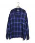 RADIALL（ラディアル）の古着「OPEN COLLARED SHIRT L/S」｜ブラック×ブルー