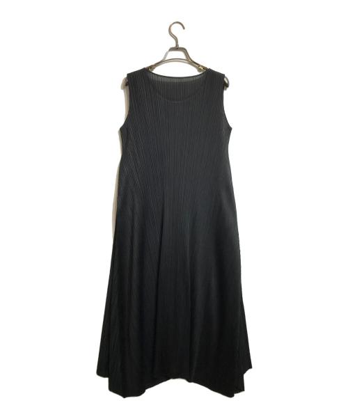PLEATS PLEASE（プリーツプリーズ）PLEATS PLEASE (プリーツプリーズ) プリーツワンピース ブラック サイズ:4の古着・服飾アイテム