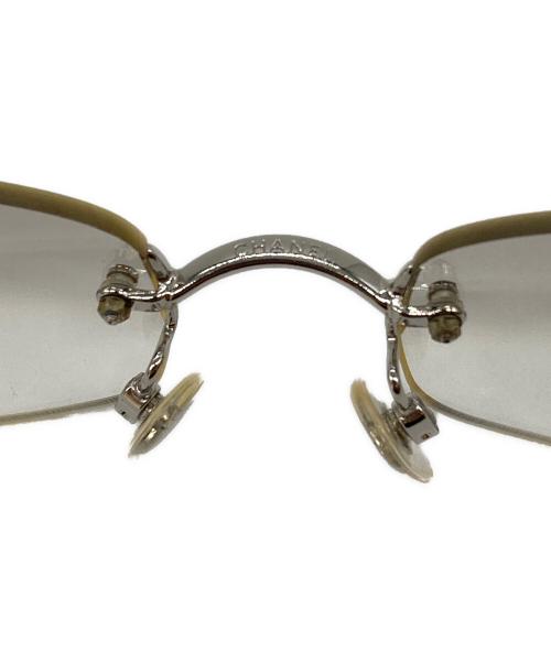 CHANEL（シャネル）CHANEL (シャネル) リムレスサングラス グレー サイズ:57-18-130の古着・服飾アイテム