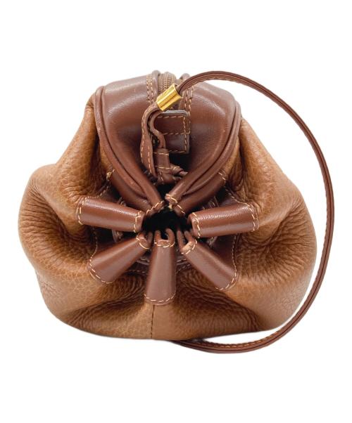 GUCCI（グッチ）GUCCI (グッチ) オールドレザーショルダーバッグ ブラウンの古着・服飾アイテム