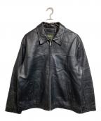 Eddie Bauerエディーバウアー）の古着「レザージャケット」｜ブラック