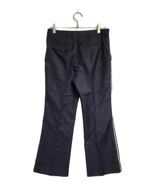 MIU MIU（ミュウミュウ）MIU MIU (ミュウミュウ) サイドラインスラックス ネイビー サイズ:40の古着・服飾アイテム