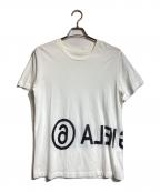 MM6 Maison Margielaエムエムシックスメゾンマルジェラ）の古着「ロゴプリントTシャツ」｜ホワイト