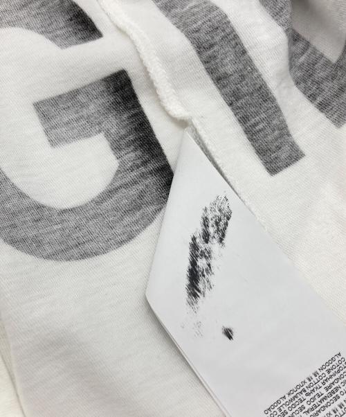 MM6 Maison Margiela（エムエムシックスメゾンマルジェラ）MM6 Maison Margiela (エムエムシックスメゾンマルジェラ) ロゴプリントTシャツ ホワイト サイズ:XSの古着・服飾アイテム