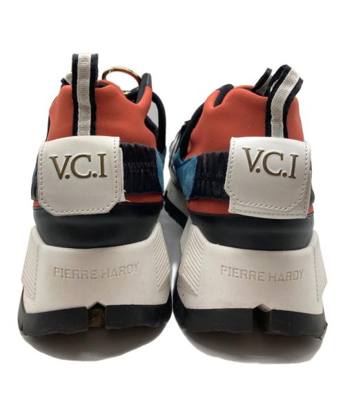 PIERRE HARDY（ピエールアルディ）PIERRE HARDY (ピエールアルディ) Victor Cruz ハイカットスニーカー レッド サイズ:44の古着・服飾アイテム