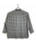 Essay (エッセイ) DRAPE SHIRT Check ホワイト×ブラック サイズ:M：10000円