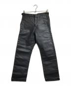 COMME des GARCONS HOMME PLUSコムデギャルソンオムプリュス）の古着「フェイクレザーパンツ」｜ブラック