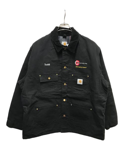 CarHartt（カーハート）CarHartt (カーハート) 企業刺繍ミシガンチョアコート ブラック サイズ:48の古着・服飾アイテム