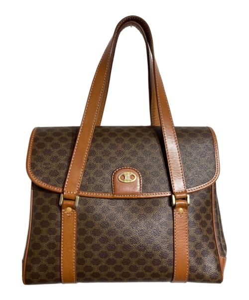 CELINE（セリーヌ）CELINE (セリーヌ) マカダム柄ハンドバッグ ブラウンの古着・服飾アイテム