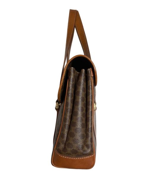 CELINE（セリーヌ）CELINE (セリーヌ) マカダム柄ハンドバッグ ブラウンの古着・服飾アイテム