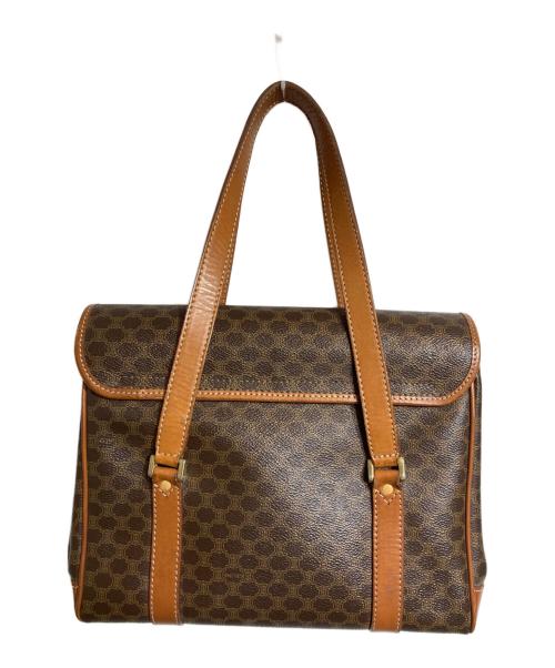 CELINE（セリーヌ）CELINE (セリーヌ) マカダム柄ハンドバッグ ブラウンの古着・服飾アイテム