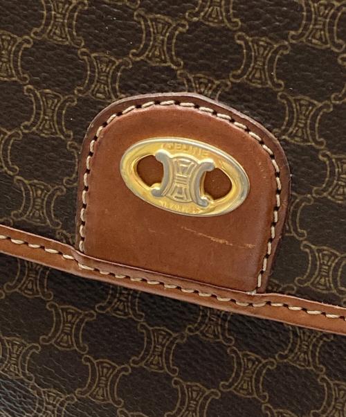 CELINE（セリーヌ）CELINE (セリーヌ) マカダム柄ハンドバッグ ブラウンの古着・服飾アイテム