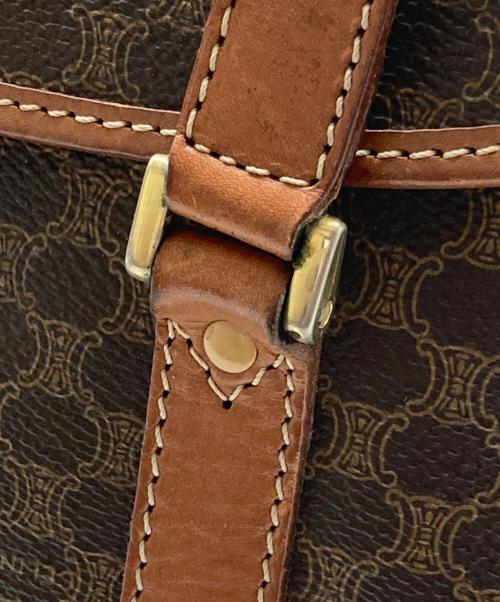 CELINE（セリーヌ）CELINE (セリーヌ) マカダム柄ハンドバッグ ブラウンの古着・服飾アイテム