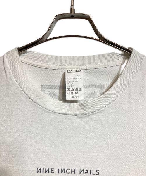 COMOLI（コモリ）COMOLI (コモリ) NINE INCH NAILS (ナイン・インチ・ネイルズ) プリントTシャツ ホワイト サイズ:4の古着・服飾アイテム
