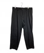Yohji Yamamoto pour hommeヨウジヤマモト プールオム）の古着「1TUCK PANTS」｜ブラック