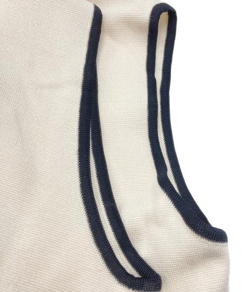 BALLSEY（ボールジィ）BALLSEY (ボールジィ) ミラノリブ ジレ アイボリー サイズ:Sの古着・服飾アイテム