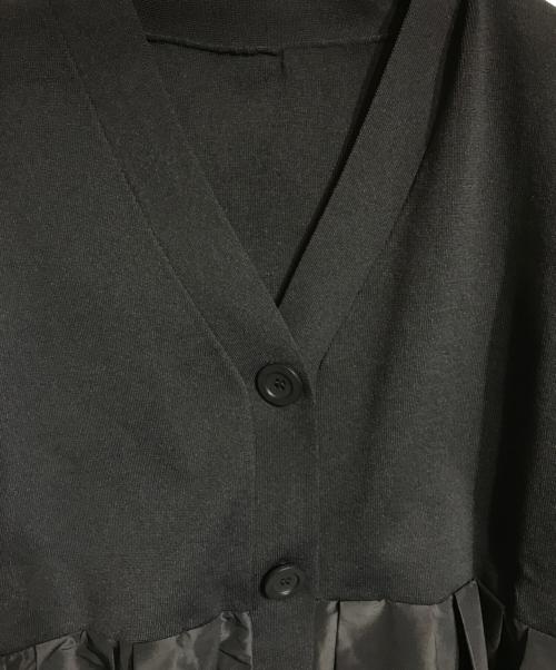 ADORE（アドーア）ADORE (アドーア) タフタペプラムカーデ ブラック サイズ:38の古着・服飾アイテム