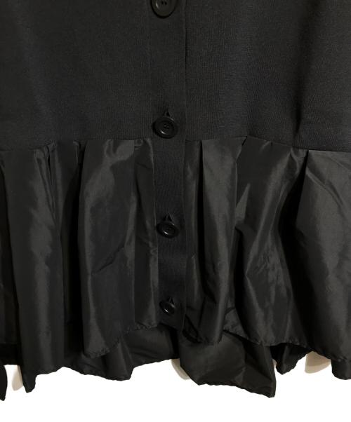 ADORE（アドーア）ADORE (アドーア) タフタペプラムカーデ ブラック サイズ:38の古着・服飾アイテム