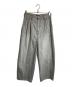 DRAWER（ドゥロワー）の古着「WINTER1 ブラックデニムタックパンツ」｜グレー
