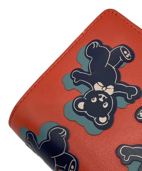 Vivienne Westwood（ヴィヴィアンウエストウッド）Vivienne Westwood (ヴィヴィアンウエストウッド) ハッピーベアコインケース ブルー×レッドの古着・服飾アイテム