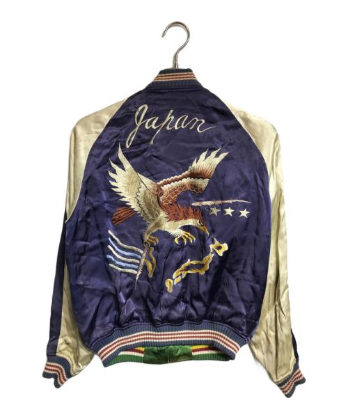 THE FLAT HEAD（ザ・フラットヘッド）THE FLAT HEAD (ザ・フラットヘッド) リバーシブルスカジャン ブルー×グリーン サイズ:Mの古着・服飾アイテム