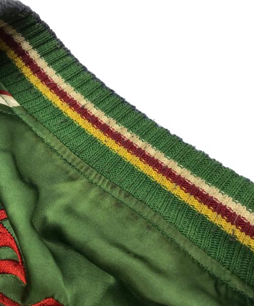 THE FLAT HEAD（ザ・フラットヘッド）THE FLAT HEAD (ザ・フラットヘッド) リバーシブルスカジャン ブルー×グリーン サイズ:Mの古着・服飾アイテム