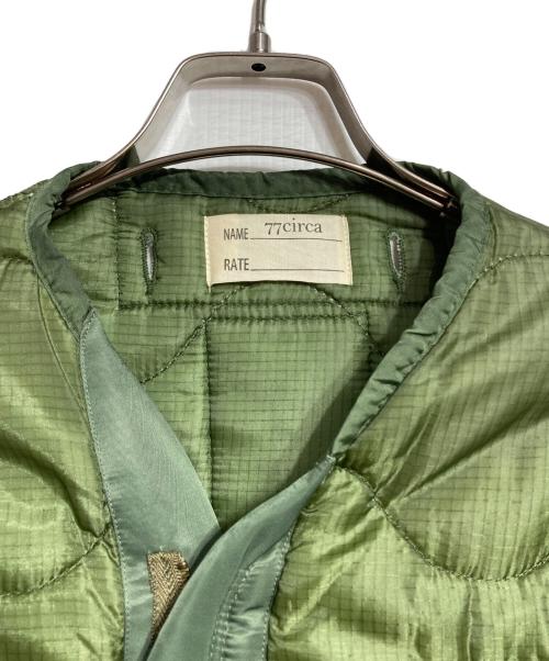 77circa（ナナナナサーカ）77circa (ナナナナサーカ) リメイク キルティング ライナー ジャケット/Reworked Quilted Liner Jacket カーキ サイズ:ーの古着・服飾アイテム