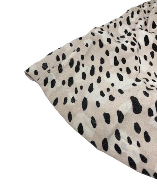 GANGSTERVILLE（ギャングスタービル）GANGSTERVILLE (ギャングスタービル) RISE ABOVE - S/S SHIRTS ブラック×ベージュ サイズ:Mの古着・服飾アイテム