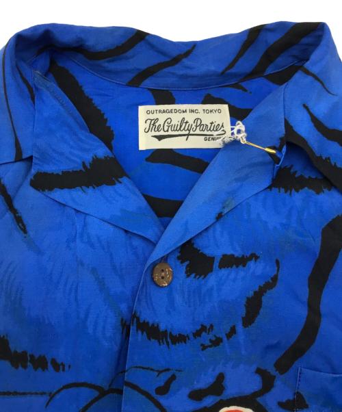 WACKO MARIA（ワコマリア）WACKO MARIA (ワコマリア) TIM LEHI (ティム リーハイ) L/S HAWAIIAN SHIRT ブルー サイズ:Lの古着・服飾アイテム