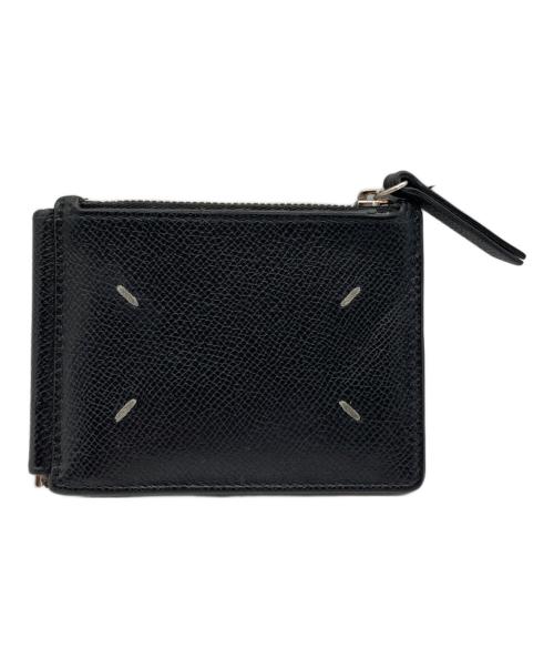 Maison Margiela（メゾンマルジェラ）Maison Margiela (メゾンマルジェラ) グレインレザー マネークリップ ブラック サイズ:下記参照の古着・服飾アイテム