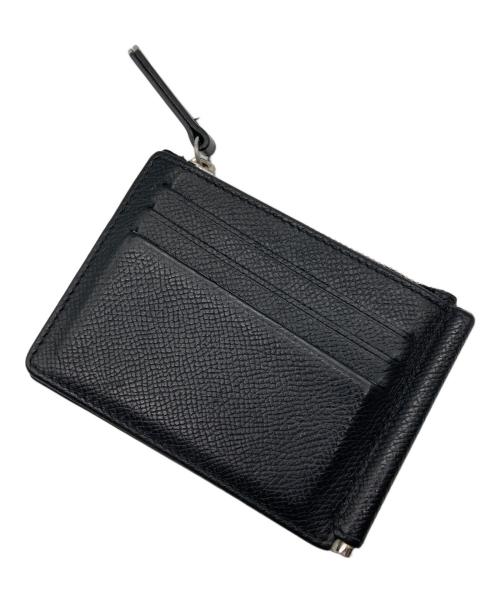 Maison Margiela（メゾンマルジェラ）Maison Margiela (メゾンマルジェラ) グレインレザー マネークリップ ブラック サイズ:下記参照の古着・服飾アイテム