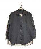 Y's for menワイズフォーメン）の古着「ドットオープンカラーシャツ」｜ブラック