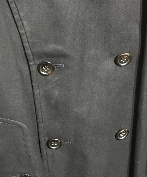 JUNYA WATANABE COMME des GARCONS（ジュンヤワタナベ コムデギャルソン）JUNYA WATANABE COMME des GARCONS ((ジュンヤワタナベ コムデギャルソン) バックギャザートレンチコート ブラック サイズ:Freeの古着・服飾アイテム