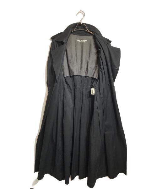 JUNYA WATANABE COMME des GARCONS（ジュンヤワタナベ コムデギャルソン）JUNYA WATANABE COMME des GARCONS ((ジュンヤワタナベ コムデギャルソン) バックギャザートレンチコート ブラック サイズ:Freeの古着・服飾アイテム