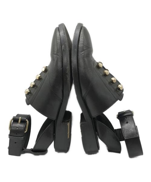 BALENCIAGA（バレンシアガ）BALENCIAGA (バレンシアガ) アンクルストラップレザーシューズ ブラック サイズ:22.5㎝の古着・服飾アイテム