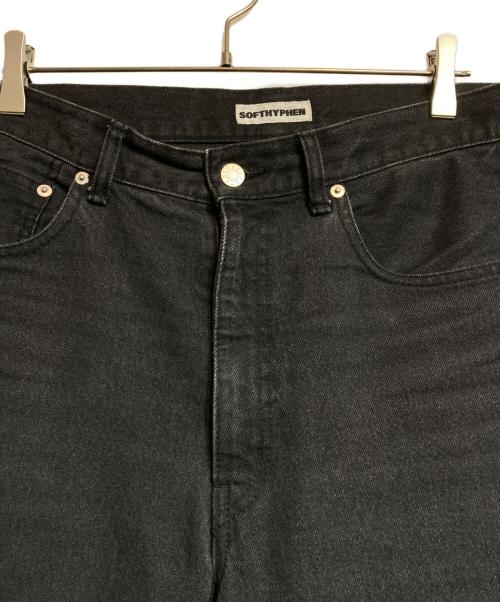 SOFTHYPHEN（ソフトハイフン）SOFTHYPHEN (ソフトハイフン) BAGGY FIT JEANS ブラック サイズ:30の古着・服飾アイテム