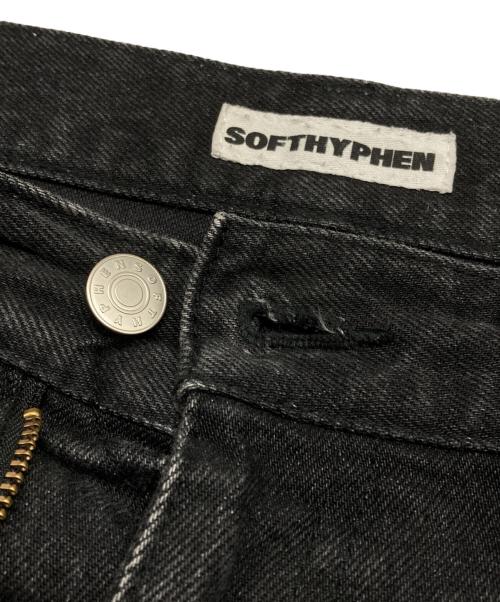 SOFTHYPHEN（ソフトハイフン）SOFTHYPHEN (ソフトハイフン) BAGGY FIT JEANS ブラック サイズ:30の古着・服飾アイテム