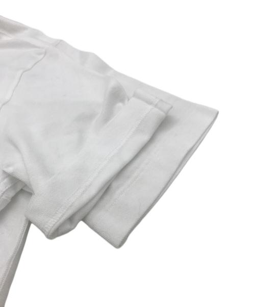 HERMES（エルメス）HERMES (エルメス) H刺繍鹿の子ポケットTシャツ ホワイト サイズ:Mの古着・服飾アイテム