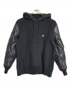 Champion×eYe COMME des GARCONS JUNYAWATANABE MANチャンピオン×アイ コム デ ギャルソン ジュンヤ ワタナベ マン）の古着「スウェットカスタマイズ × エステルリップストップ キルティング」｜ブラック