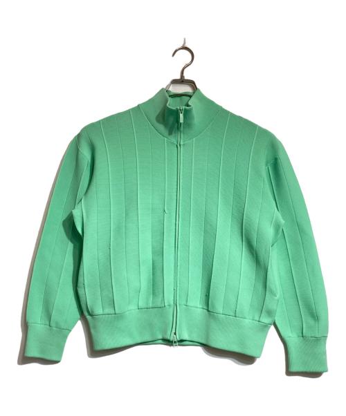 PLEATS PLEASE（プリーツプリーズ）PLEATS PLEASE (プリーツプリーズ) ニットトラックジャケット グリーン サイズ:‐の古着・服飾アイテム