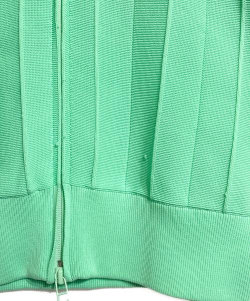 PLEATS PLEASE（プリーツプリーズ）PLEATS PLEASE (プリーツプリーズ) ニットトラックジャケット グリーン サイズ:‐の古着・服飾アイテム