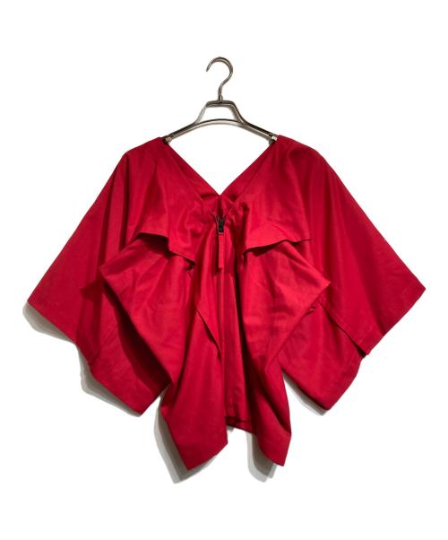 132 5. ISSEY MIYAKE（132 5. イッセイ ミヤケ）132 5. ISSEY MIYAKE (132 5. イッセイ ミヤケ) ジップアップジャケット レッド サイズ:3の古着・服飾アイテム