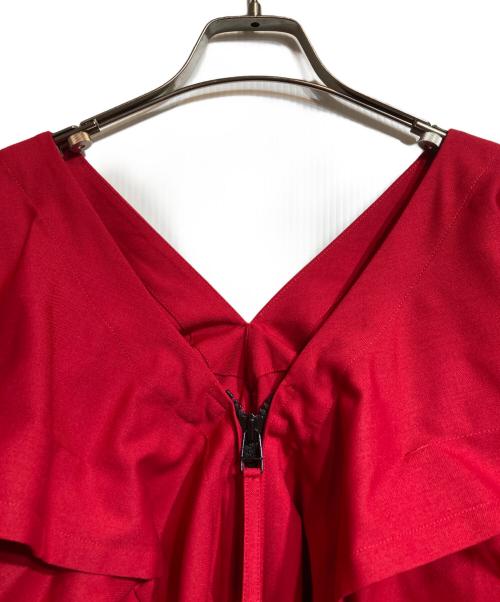 132 5. ISSEY MIYAKE（132 5. イッセイ ミヤケ）132 5. ISSEY MIYAKE (132 5. イッセイ ミヤケ) ジップアップジャケット レッド サイズ:3の古着・服飾アイテム