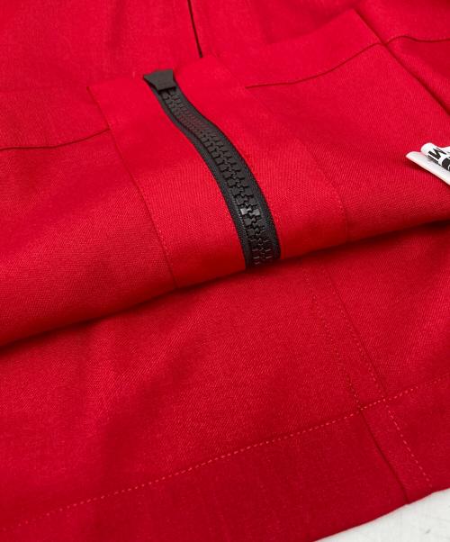 132 5. ISSEY MIYAKE（132 5. イッセイ ミヤケ）132 5. ISSEY MIYAKE (132 5. イッセイ ミヤケ) ジップアップジャケット レッド サイズ:3の古着・服飾アイテム