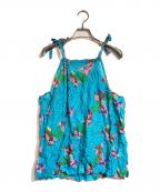 ISSEY MIYAKE meイッセイ ミヤケ ミー）の古着「折り紙鳥レース メレンゲトップ」｜ブルー