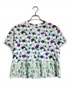 KENZOケンゾー）の古着「花柄カットソー」｜ブルー