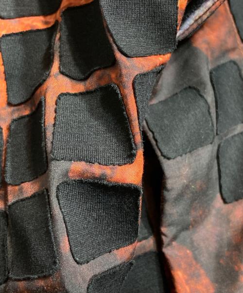 ISSEY MIYAKE（イッセイミヤケ）ISSEY MIYAKE (イッセイミヤケ) パッチ変形スカート ブラウン×ブラック サイズ:2の古着・服飾アイテム